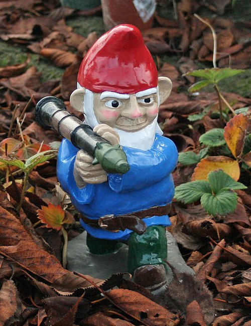 Combat Garden Gnome with Rocket Launcher